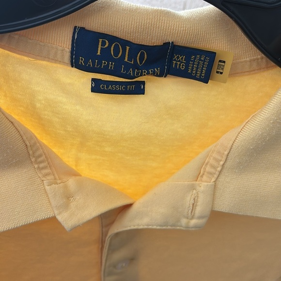 Men’s Polo Ralph Lauren Top, Yellow, Classic Fit XXL - Picture 2 of 4